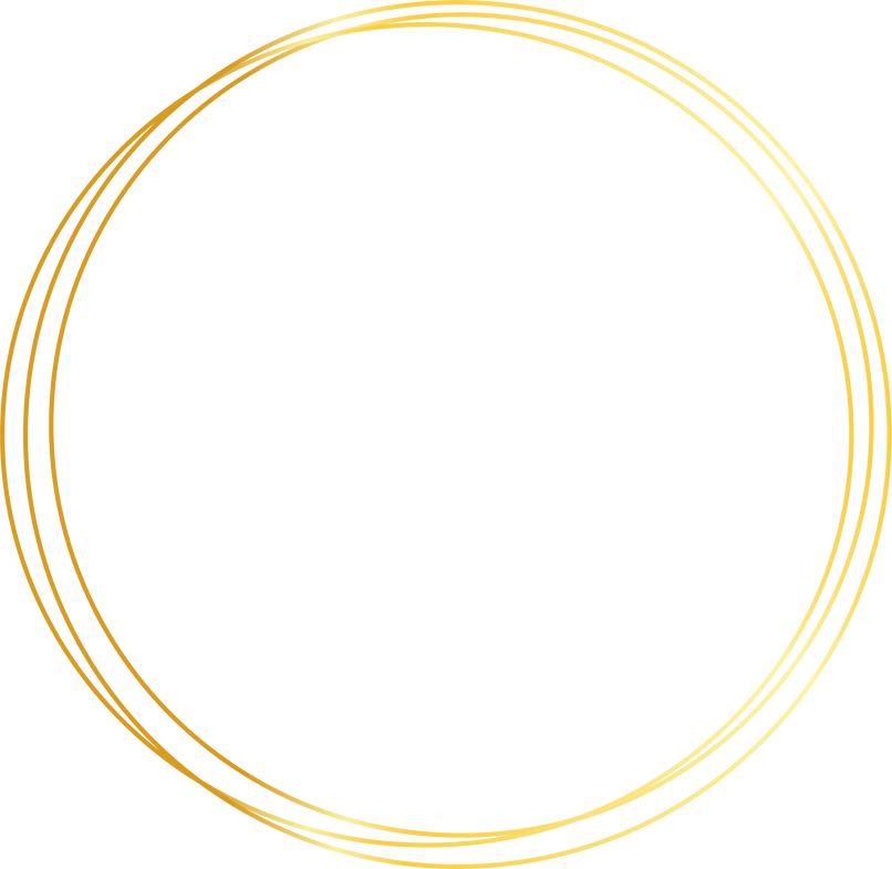 Round circle gold shape abstract frame border background element